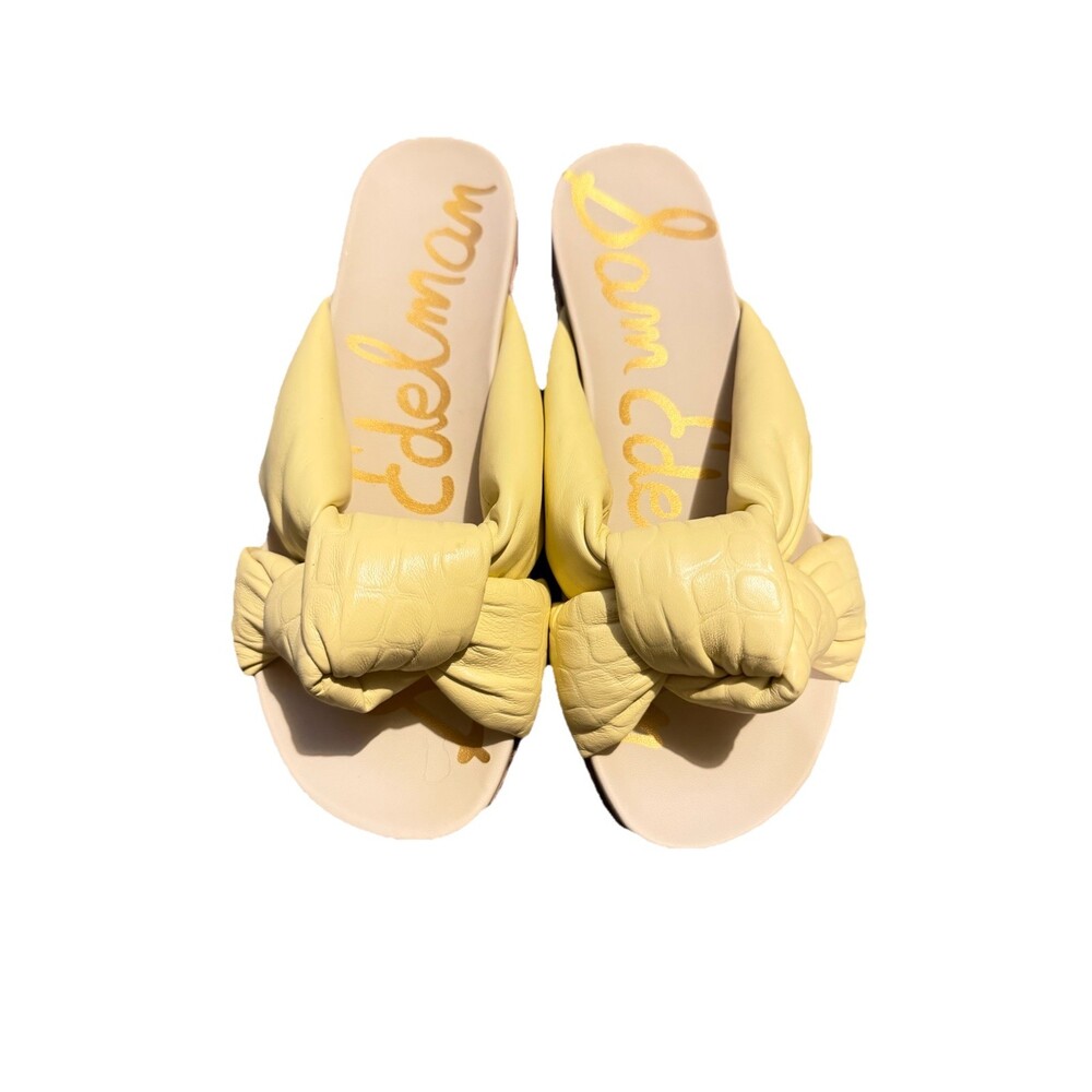 Sam Edelman 6.5 Yellow Knot Sandals